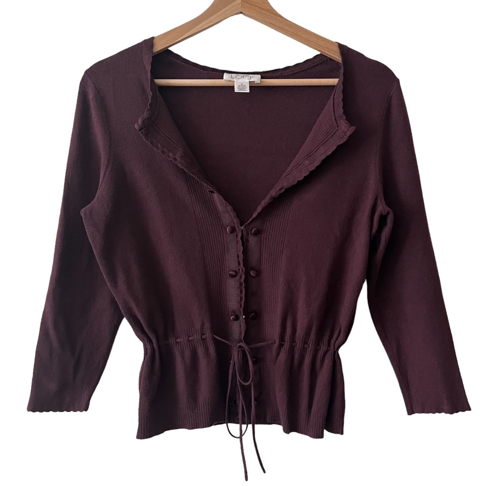 Vintage Loft Plum Cardigan / Top